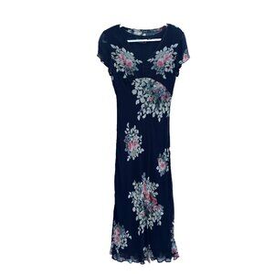 Y2K Baby Doll Dress Womens S Floral Dark Romantic Whimsygoth Fairy Sheer